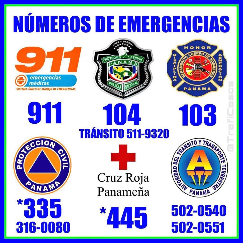 Telefonos de Emergencias en Panama